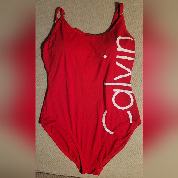 Calvin Klein Other - Calvin Klein Red Women's Swimsuit